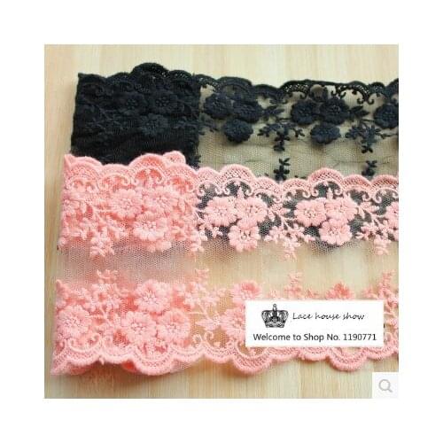 Free shipping DIY accessories bowknot manual accessories material bilateral flower lace 5yards