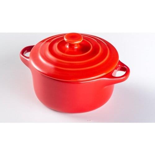 Household Ceramic Binaural Steamed Egg Bowl with Lid Dessert Bowl Hotel Household Tableware Small Soup Cup