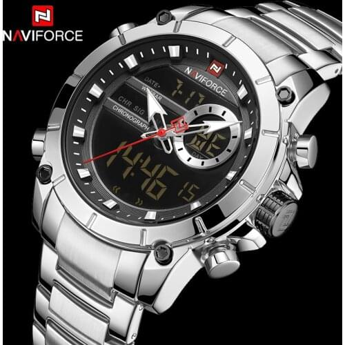 NAVIFORCE Luxury Brand Design Watch Men Fashion Bussiness Quartz Watch Mens Military Chronograph Clock Relogio Masculino