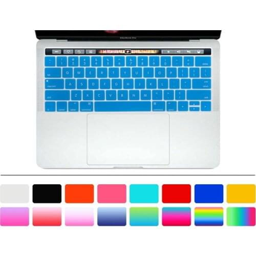 For Macbook Pro 13" 15 13.3 15.6 A1706 A1707 US Layout 2017 Release New Touch Bar Silicone Keyboard Cover Keypad Skin