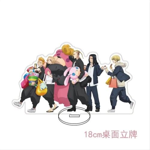 Anime Tokyo Revengers Manjiro Ken Takemichi Hinata Atsushi Acrylic Stand Figure Desk Decor Collection Model Toy Cosplay