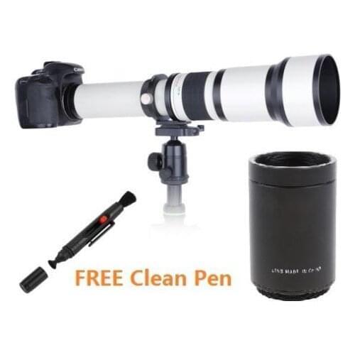 JINTU 650-1300mm/650-2600mm Supper Telephoto Lens +2x Teleconverter for NIKON D7500 D7200 D90 D610 D750 D810 D800E D850 Camera