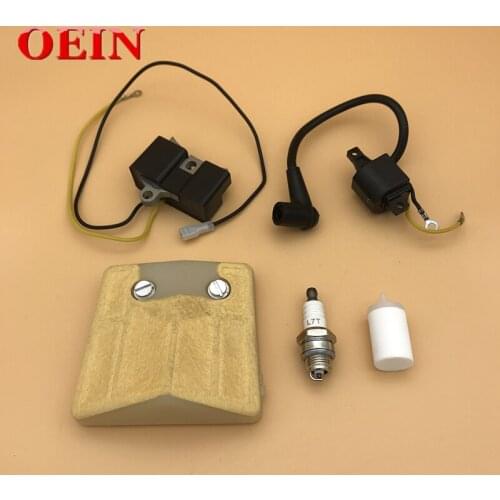 Air Filter Fuel Filter Gnition Coil Magneto Kit for Husqvarna 61 66 266 Chainsaw Parts Gas Chain Saws #501516201,501617201