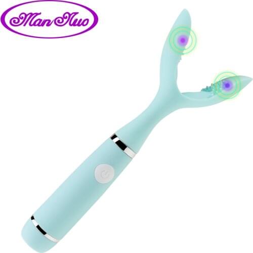 Man nuo Breast Massger Nipple Clamps Vaginal Vibrator Multi Function Soft Clitoris Sex Toy for Women Erotic Goods