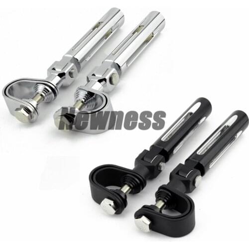 Motorcycle Pegs for Harley Electra Glide Road King Street Glide 1.25" Engine Guard Foot Pegs Footrest Mount Clamp Kit universal