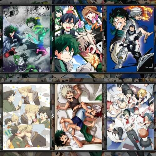 5D DIY Diamond Painting Anime Diamond Mosaic My Hero Academia Cross Stitch Kits Room Decoration Embroidery Full Round Drill