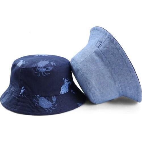 New Fashion Baby Boys Sun Hat Spring Summer Child Caps Bucket Hats for Girls cotton baby basin hat Cartoon Cap Kids Sun Hat Caps