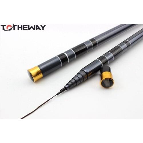 New Super Quality 2.7M 3.6M 4.5M 5.4M 6.3M 7.2M 99% Carbon Carp Fishing Rod Hand Rod Telescopic Fishing Pole Hand Pole