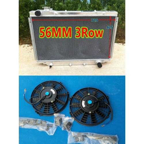NEW all Aluminum Radiator + 2Fans for TOYOTA Landcruiser HDJ80 HZJ80 Land cruiser 80 Series 1HZ/1HD 4.2L Diesel 1990-1997 MT