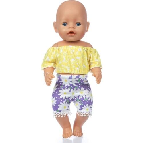 New Shoulder top and bottom sleeve Fit For 43cm Baby Re-born Doll 17 Inch Doll Clothes