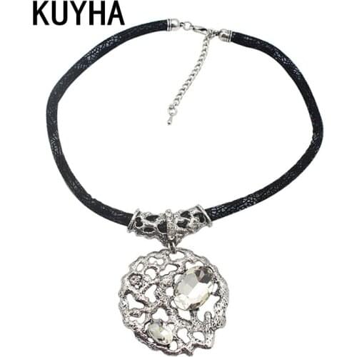 Choker Collar Necklace Women Men Female Male Black Rope Trendy Statement Chain Jewelry