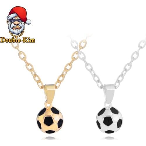 Soccer Ball Men Pendant Necklace Hiphop Rock Street Culture Titanium Stainless Steel Pendant Necklace Fashion Man Jewelry Gift