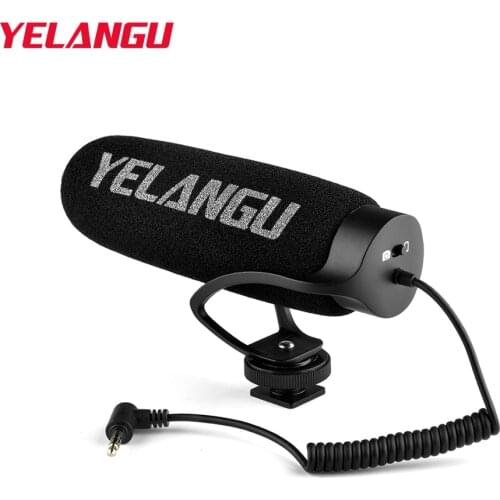 Professional Microphone Clear Sound Quality Standard Cold Shoe Connector 1/4 Threaded Hole 3.5mm Male Output
