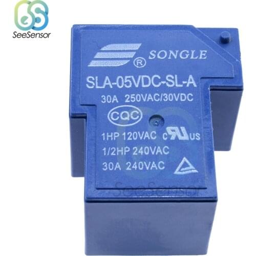 Power Relay SLA-05VDC-SL-A SLA-12VDC-SL-A SLA-24VDC-SL-A 5V 12V 24V 30A 240VAC 5PIN T90