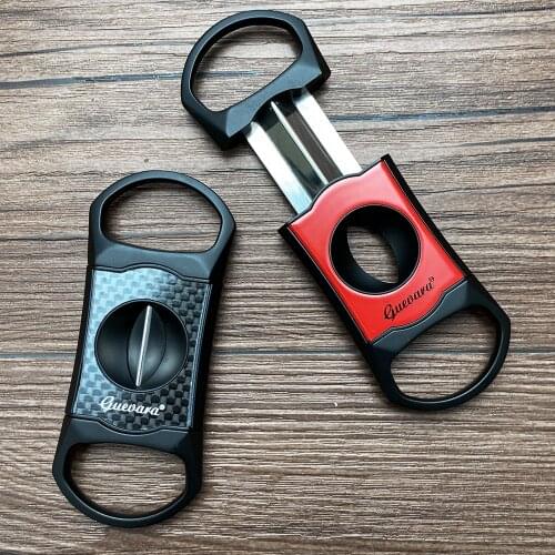 Guevara Stainless Steel Cigar Cutter Antique Retro color Double Guillotine Blade for High-end gifts