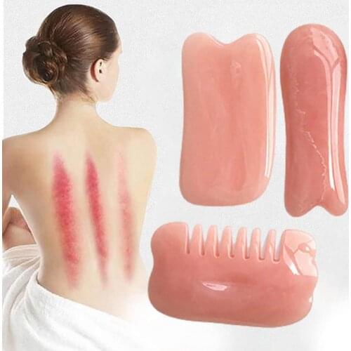 7Pcs/Set Face Scraper Eco-friendly Prevent Wrinkle Resin Massager Guasha Board Set for Home