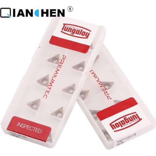 Tungaloy TPMT110304-PS T9125 VNMG160404-TS NS9530 Carbide CNC Inserts CNC Japan 10pcs Internal Turning Tool Hard Alloy