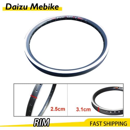 Bike Rims 20" 24" 26" 700C for Electric Bike Deep Clincher Tubeless Wheel Bicycle V/disc Brake Wider Stronger Electric Bike