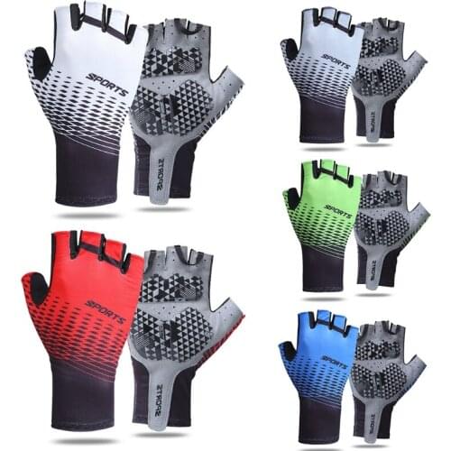 Half Finger Cycling Gloves Non Slip Outdoor Sport Glove UnisexBreathable Padded Biking Glove for Running Motorcycle