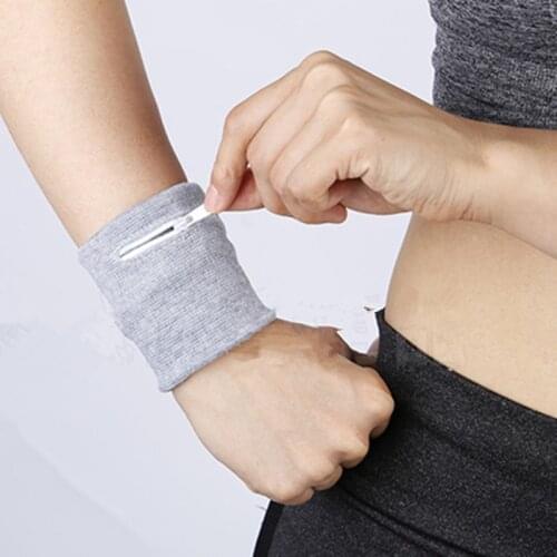 Unisex Running Hand Guards Storage Bag Protector Zipper Sweat Band Wrist Support Wristband Sweatband Wrist Wraps Wallet Purses