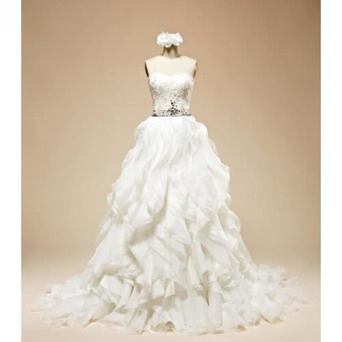 Free shipping wedding long train 2018 luxurious and noble princess tube top train wedding formal mother of the bride dresses