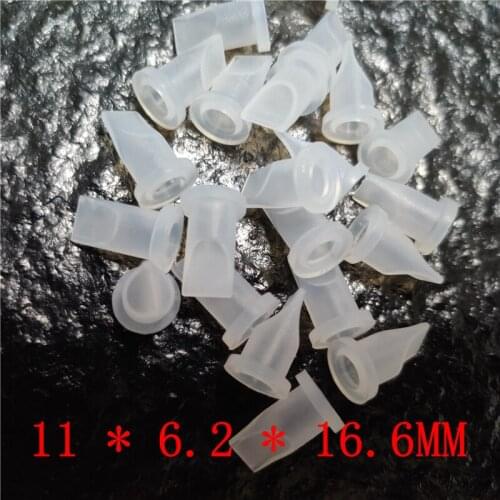 100PCS Food Grade Silicone Duckbill Valve Breast Pump Check Valve Coffee Machine Check Valve 11 * 6.2 * 16.6MM