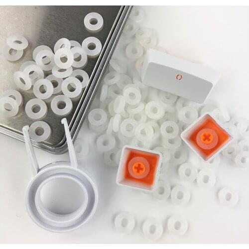 120PCS Keycaps Silicone O Ring Seal Sound Damper Noise Reduction O-ring For Cherry MX Keyboard Repair Tool parts Replacement