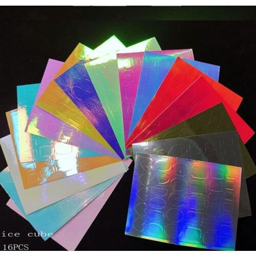 16 Sheet/lot Japanese Nail Art Ice Aurora Nail Sticker Decals Self Adhesive Korean Trendy Nails Design Manicure Tool C4545-65YH