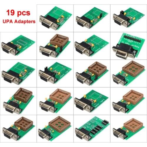 19pcs Full Adapters for UPA USB V1.3 ECU Chip Tunning UPA USB 1.3 Eeprom Adapter ECU Programmer UPA USB V1.3 Car Scanner