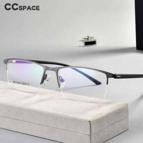 49577 Half Frame Ultralight Business Metal Glasses Frame Mens Optical Fashion Computer Eyeglasses