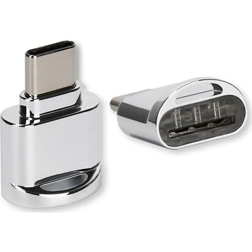 Aluminium Mini Type c OTG Adapter USB3.1 Type-c Card Reader for Mobile Phone Tablet Computer