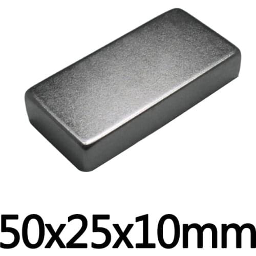 1~20PCS 50x25x10 mm N35 Block Powerful Magnets Strip Neodymium Magnet 50x25x10mm Strong Permanent NdFeB Magnetic 50*25*10 mm