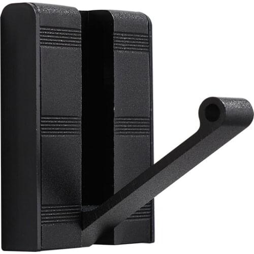 Black Creative Invisible Hook Space Aluminum Porch Clothes Hook Hidden Row Hook Door Folding Hook Punch