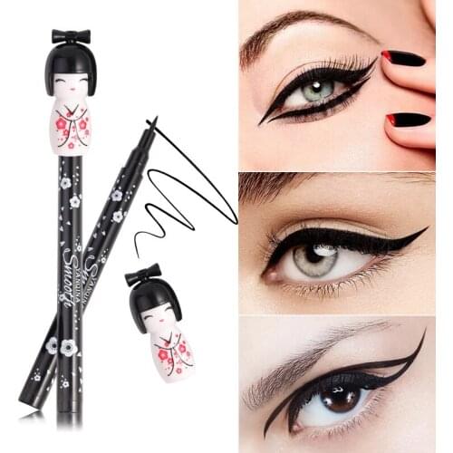 Cross Border Hot Selling yanqina yan qi na 8658 Classical Cute Doll Head Waterproof Soft Head Not Smudge Eyeliner