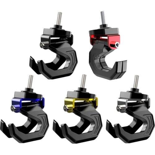 Metal Motorcycle Scooter Helmet Holder Double Hook Mount Bag er with Screw