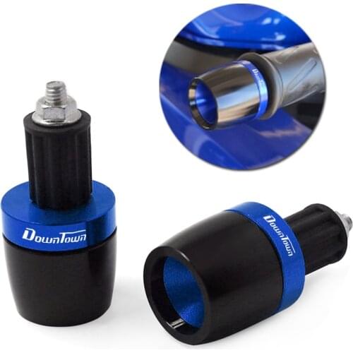 Motorcycle 7/8" Handlebar Grips Ends Handle Bar Counterweight Cap Plug Slider For KYMCO DOWNTOWN 125/200/250/300/350 300i 350i
