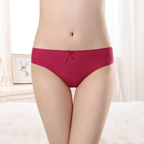 Brand New Lot 12 PCS Woman Seamless Panties Underwear Nylon Sexy Solid Briefs Intimates Lingerie Ladies Knickers for Women