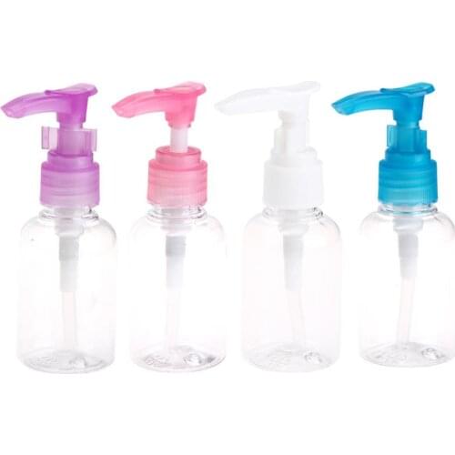 1PCS 50 ml portable travel shower cream bottle manicure hand washing bottle extrusion foam pump cosmetic cream liquid container
