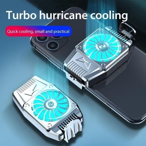 Portable Mobile Phone Radiator Gaming with battery Universal Phone Cooler Adjustable Fan Holder Heat Sink For iPhone Samsung