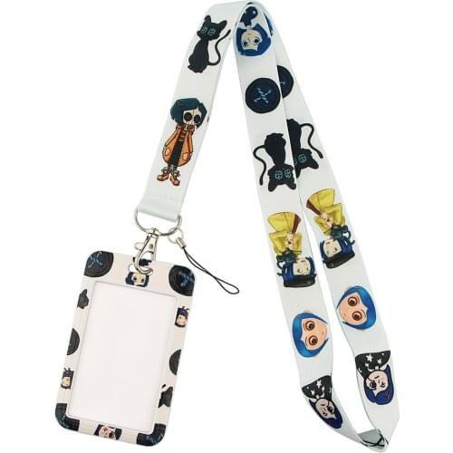 DZ1603 Anime Movie Neck Straps lanyard Car Key Chain ID Card Pass Gym Mobile Phone Key Ring Badge Holder Jewelry Kids Gifts