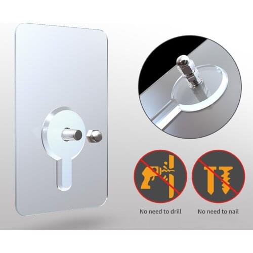 20pcs Non-Trace Self Adhesive Nails Hook For Photo Frame Picture Frame Hole Hanging Nail Wall Paste Tack Photos Cross Stitch