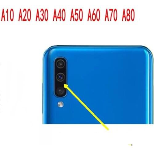 2PCS For Samsung Galaxy A10 A20 A30 A40 A50 A60 A70 A80 A90 A750 A920 M10 M20 M30 Rear Back Camera Glass Lens Cover With Sticker