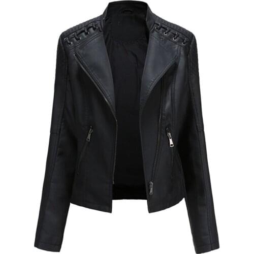Womens Leather Jacket Womens Jacket Womens Coat Leather Jacket Winter Jacket Women Asymmetric Zip Leather Jackets 2021 New