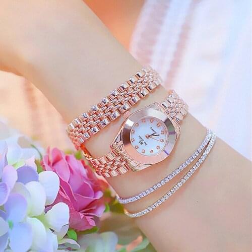 Women Watch Famous Luxury Brands Elegant Female Watch Rose Gold Small Dial Ladies Watches Diamond Wristwatches Reloj Mujer 2019