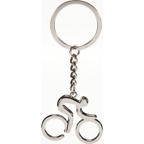 1 PC New Hot Gift Metal Bike Trinket Metal Sports Casual Man Road bicycle Figure Keychain Keyring Trinket Souvenirs