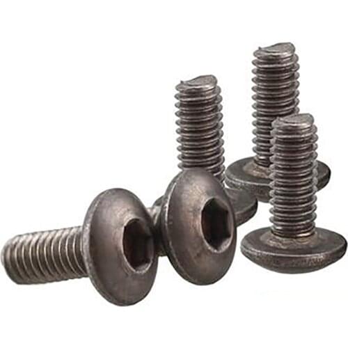 10Pcs Round Head Hex Socket Cap Screws M2 M2.5 M3 M4 Titanium Alloy Pan Head Allen Machine Bolts