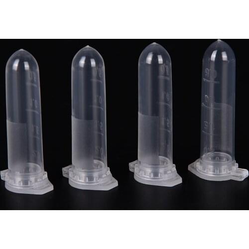 100pcs 2ml Micro Centrifuge Tube Vial Clear Plastic Vials Container Snap Cap