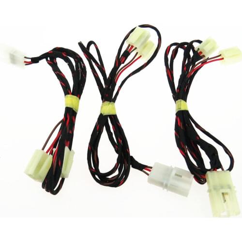3Pcs Cigarette Lighter Plug Cable Harness For VW Golf MK4 Passat B5 CC Polo Scirocco Octavia Jetta Tiguan A3 S3 Q3 1J0 919 307
