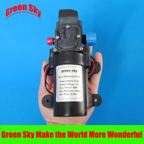 300L/H DC 60W automatic pressure switch 12v dc diaphragm pump