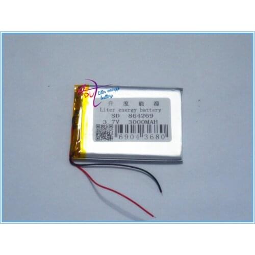 864269 3000mAh 3Ah, 3.7V